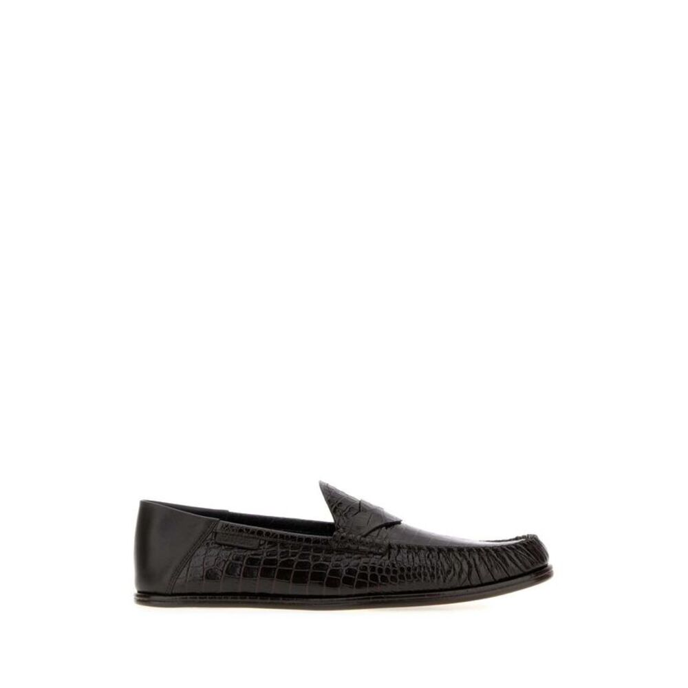 Tom Ford Men Dark Brown Leather Loafers